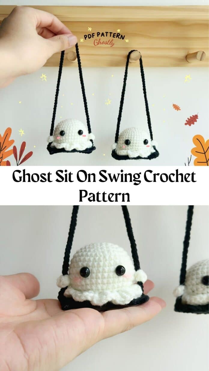 Ghost Sit On Swing Crochet Pattern