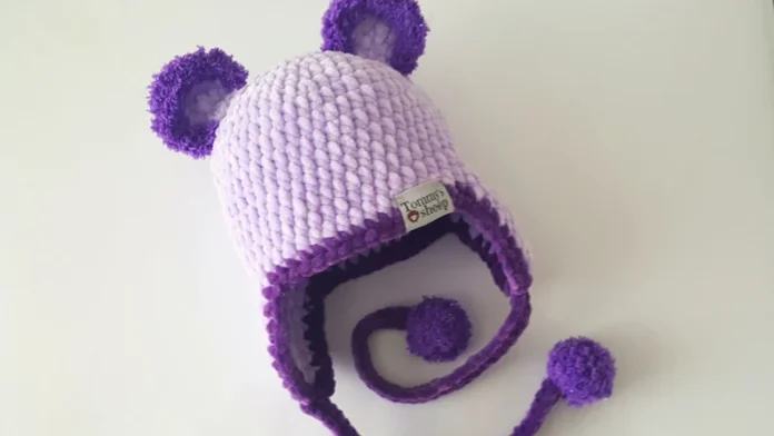 9 Sizes Crochet Bear Hat Pattern PDF