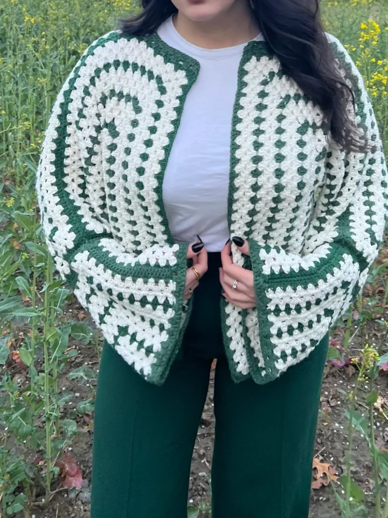 Carla Sauve Hexagon Cardigan Crochet Pattern