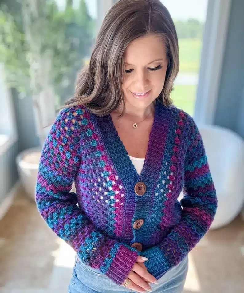 Cascade Mountain Crochet Cardigan Pattern