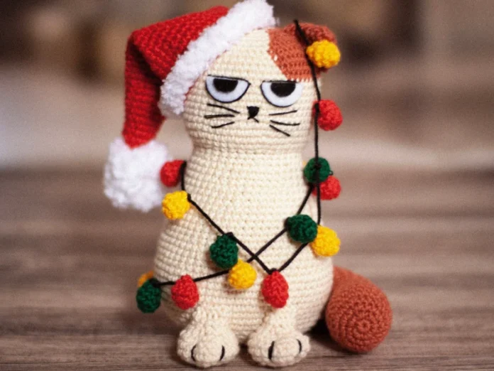 Christmas Cat Tree Crochet Pattern PDF