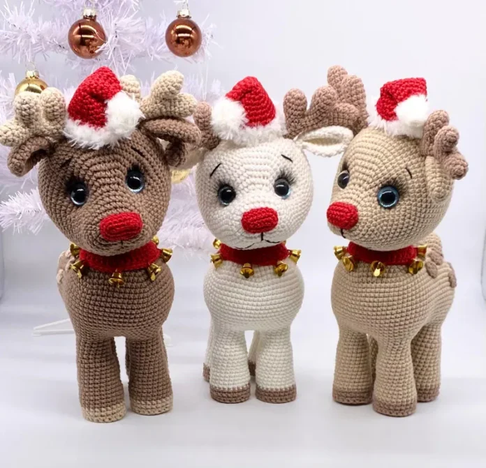 Christmas Reindeer Crochet Pattern PDF