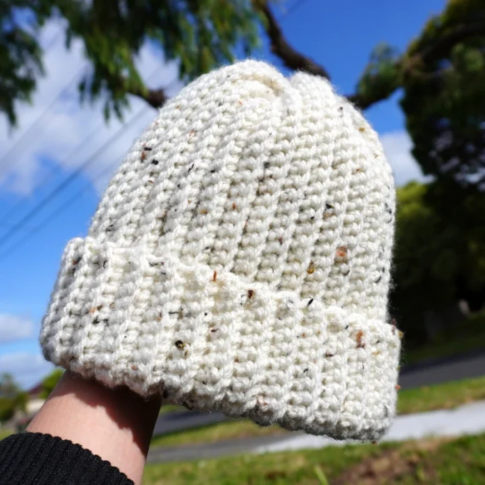 Chunky Knit-look Crochet Beanie Pattern