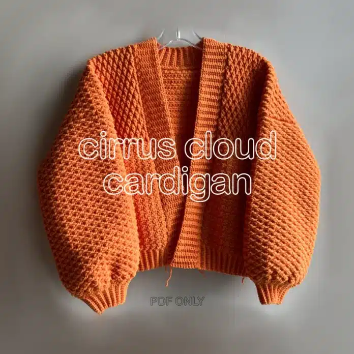 Cirrus Cloud Cardigan Crochet Pattern PDF