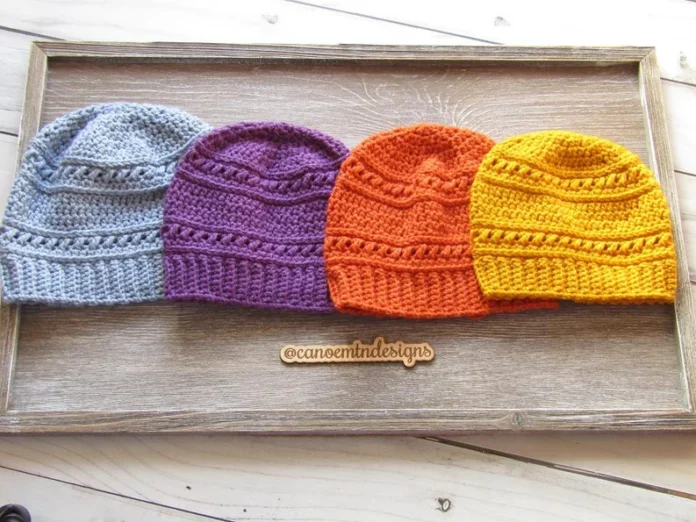 Crochet Beanie Pattern – 4 Sizes for All Ages