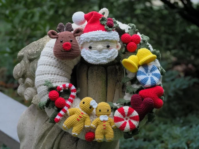 Crochet Christmas Wreath Pattern