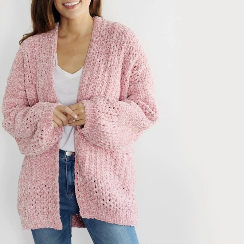 Delaney Velvet Cardigan Crochet Pattern