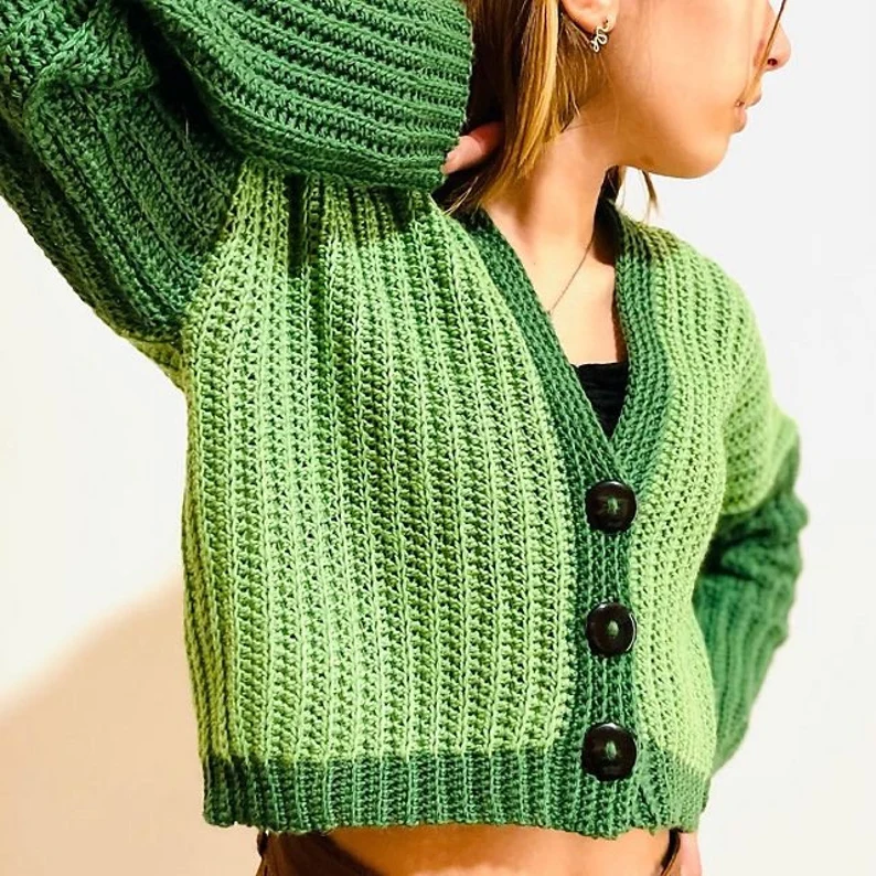 Easy Cardigan Crochet Pattern PDF