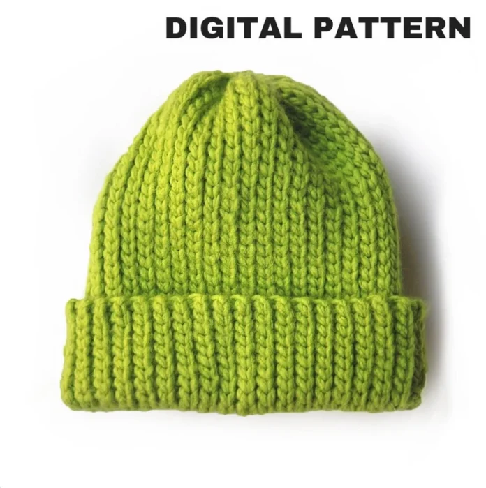 Easy Chunky Knit-look Crochet Beanie Pattern