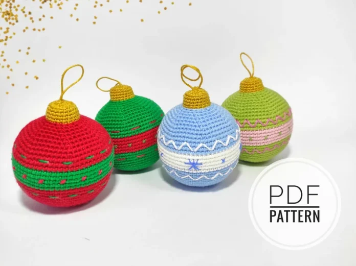 Easy Crochet Christmas Ornaments Pattern