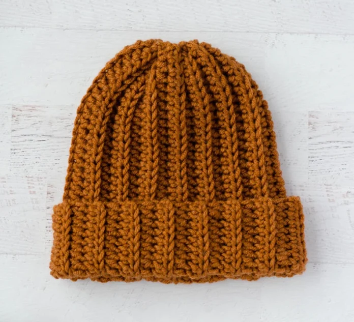 Easy Crochet Pattern Ribbed Wonder Hat