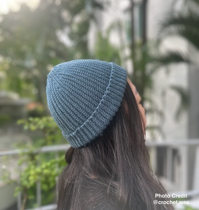 Looks Like Knit Crochet Beanie Pattern