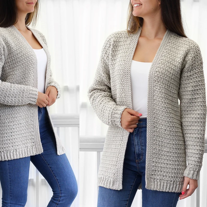 Olivia Crochet Cardigan - 7 Sizes Pattern