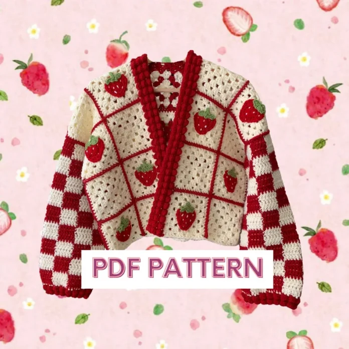 Picnic Cardigan Crochet Pattern PDF