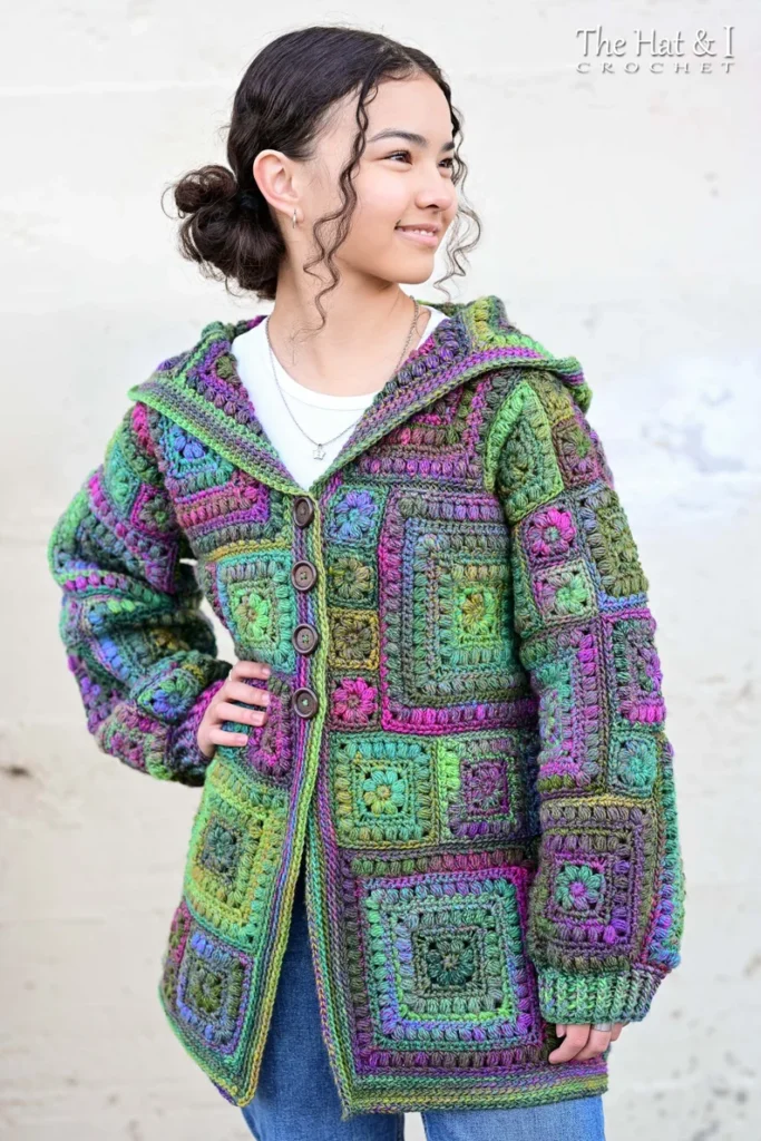 Square Scramble Sweater Crochet Pattern