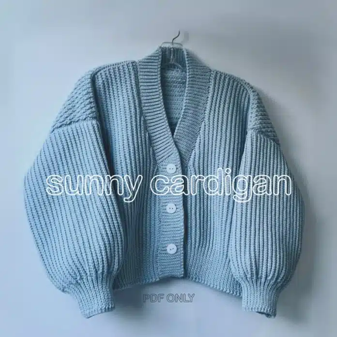 Sunny Cardigan Crochet Pattern PDF