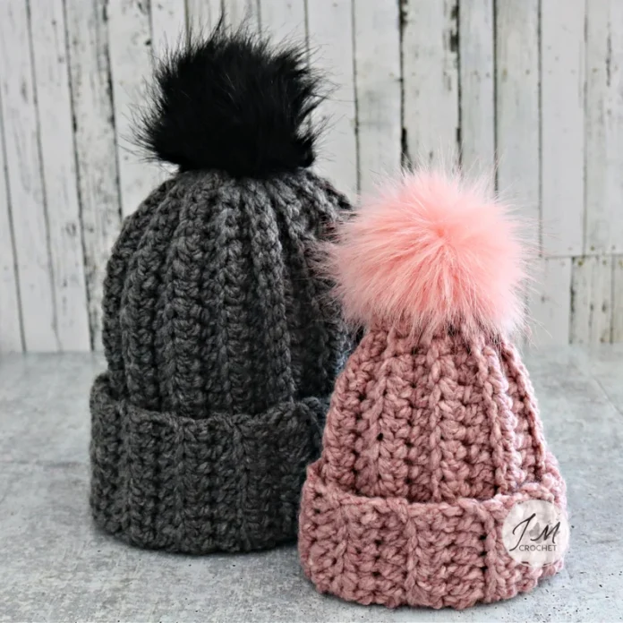 The Cozy Cabin Beanie Crochet Hat Pattern