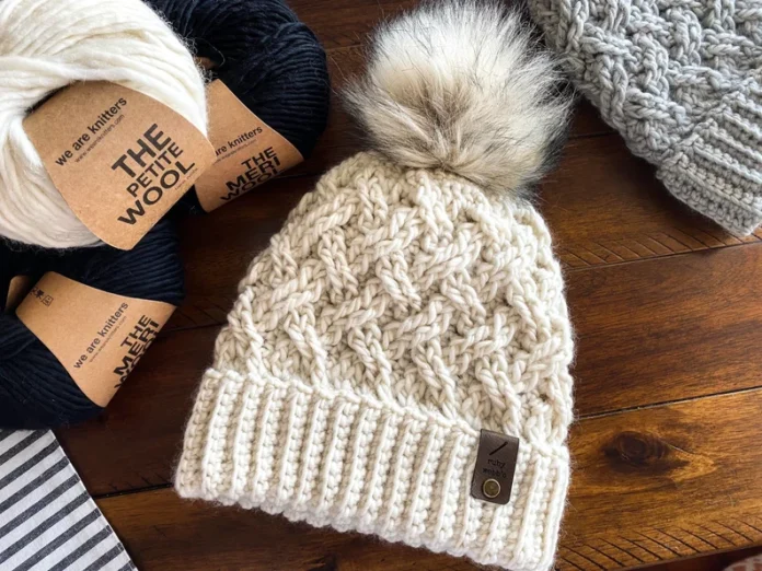 The Westlyn Woven Beanie Crochet Pattern