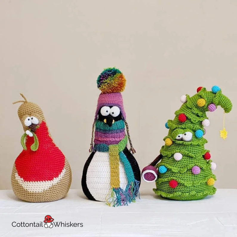 Trevor the Christmas Tree Easy Crochet Pattern PDF