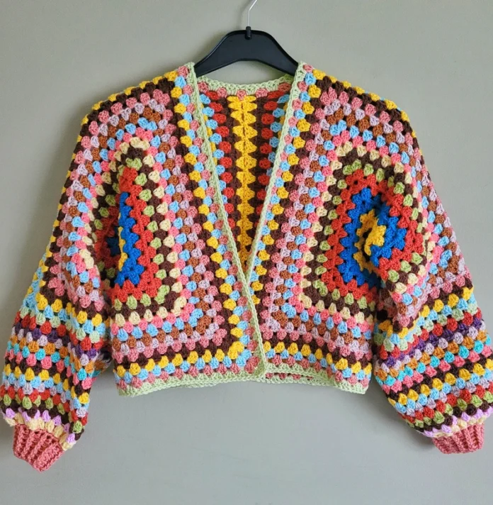 Unique Granny Hexagon Cardigan Crochet Pattern