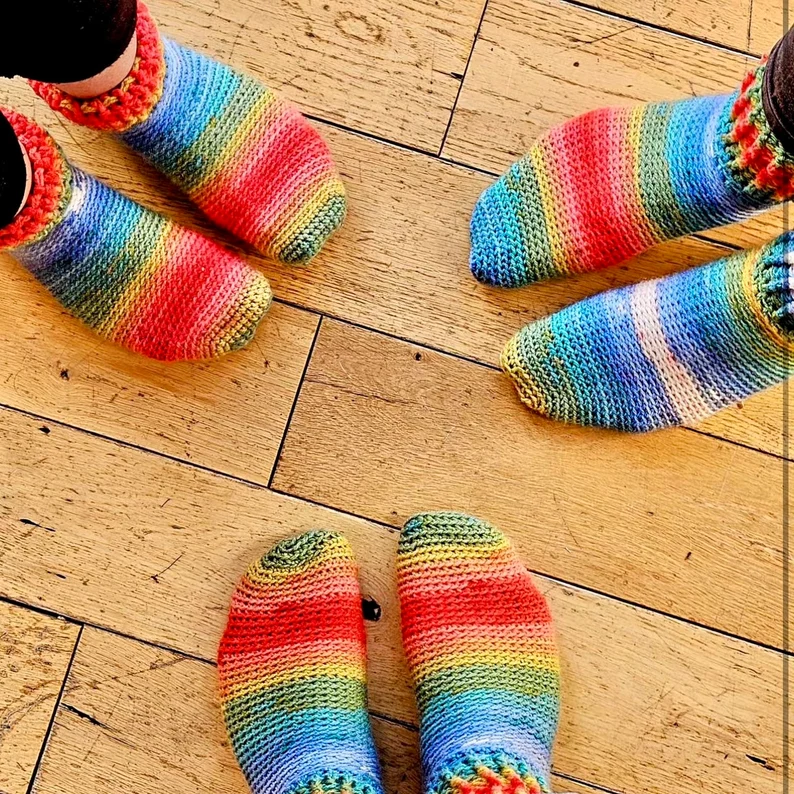 Coastal Cosy Socks Crochet Pattern