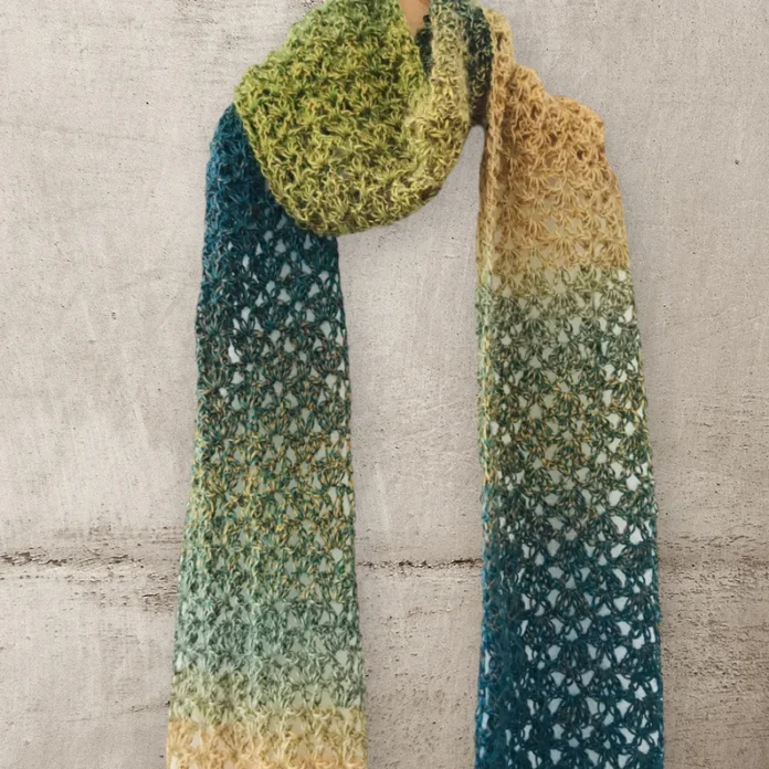 Easy Crochet Lace Scarf Pattern PDF