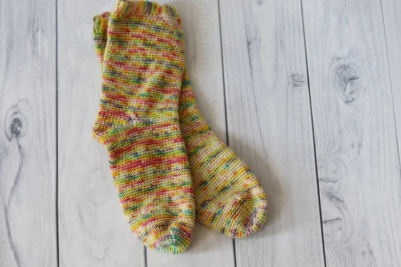 Easy Happy Socks Crochet Pattern