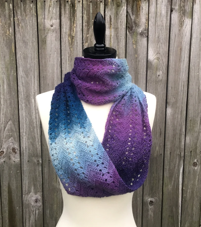 Fall Infinity Crochet Scarf Pattern