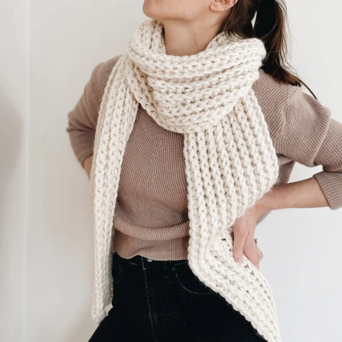 Graham Chunky Ribbed Scarf