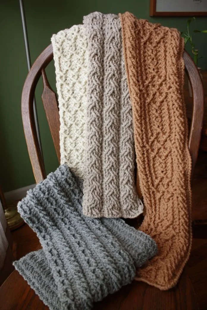 Mountain Range Scarves Crochet Pattern Set