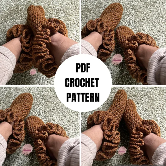 Ruffle Crochet Socks Pattern