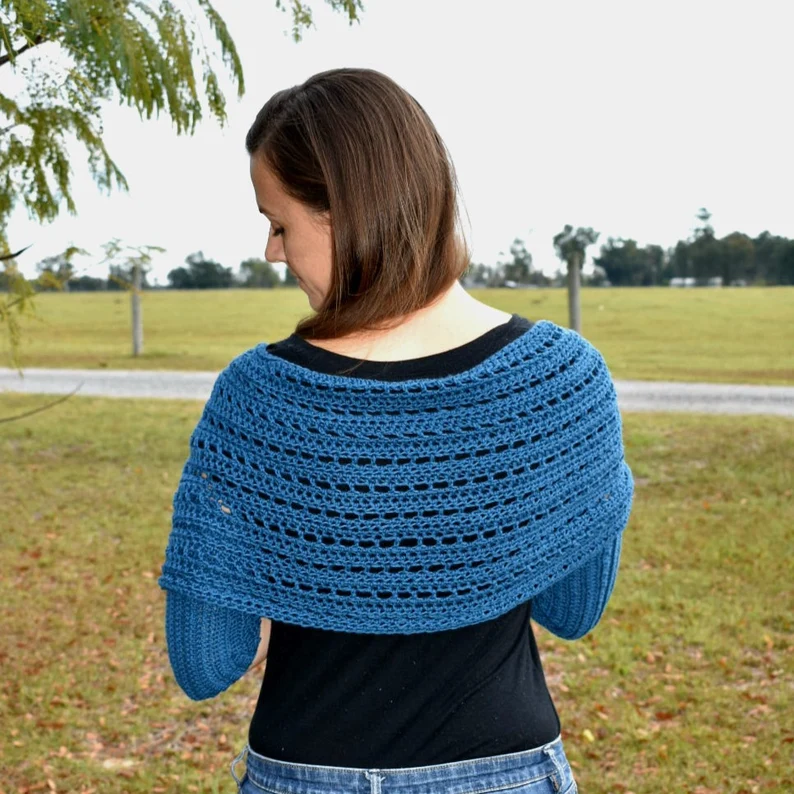 Shady Grove Sleeve Scarf Crochet Pattern