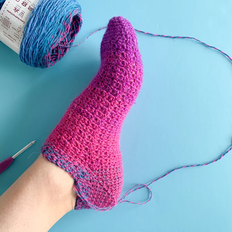 Step On Crochet Sock Pattern