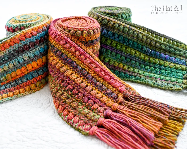 Boho Crochet Scarf Pattern