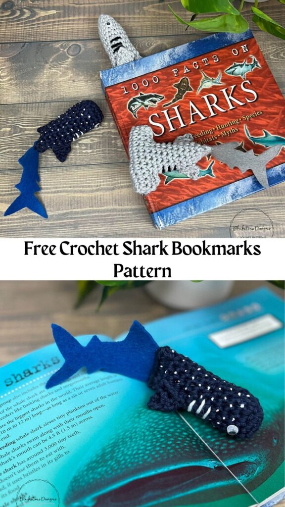 Free Crochet Shark Bookmarks Pattern