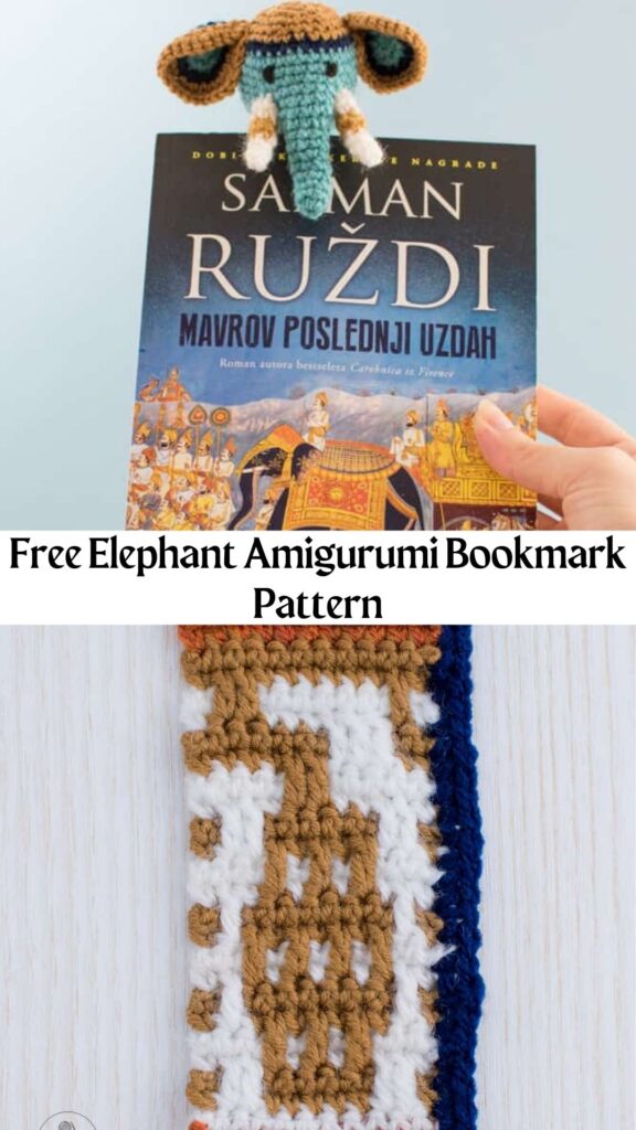 Free Elephant Amigurumi Bookmark Pattern